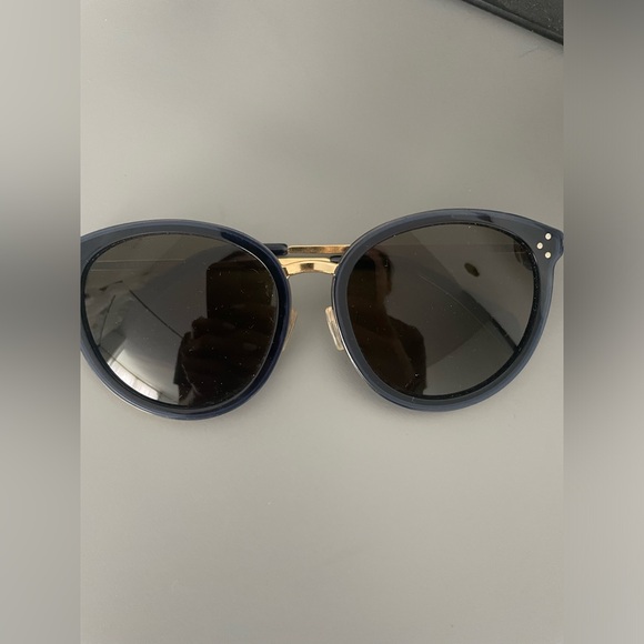 CELINE CL40033F WOMEN'S SUNGLASSES BLUE/GOLD - Picture 9 of 9